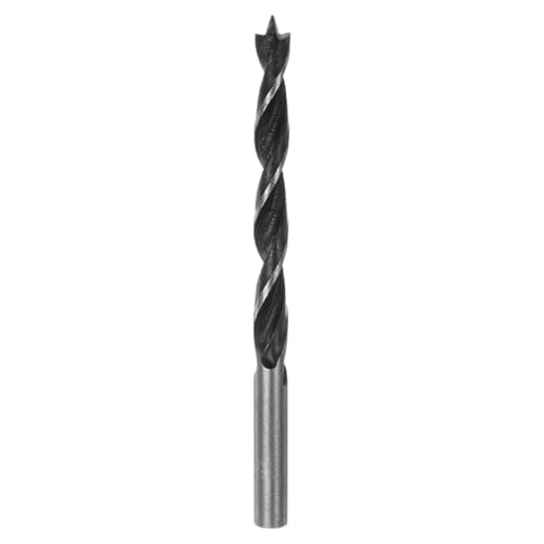 Image of sourcing map Brad Point Drill Bits 6mm(15/64") Dia Straight Round Shank Drill Metric Brad Point 1.26" Drilling Depth Spiral Twist Drill Bits for Carpenter Woodworking Plastic Rubber