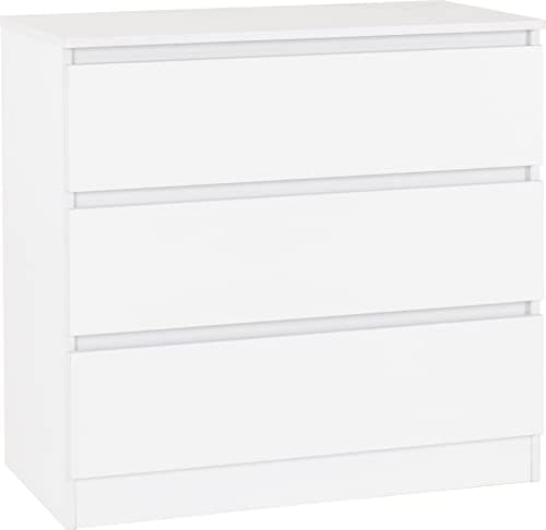Image of Seconique Malvern 3 Drawer Chest in White