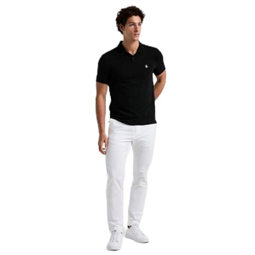 Image of Original Penguin Mens Daddy Polo Shirt, True Black, XXL UK
