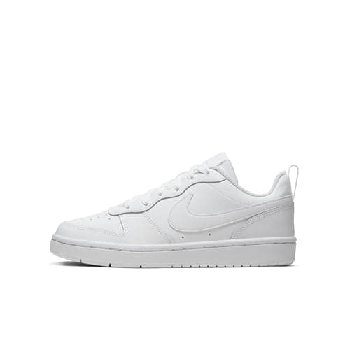 Image of Nike Court Borough Low 2 Basketball Shoes, White, 10 Child UK (27.5 EU)