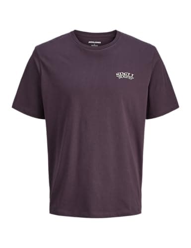 Image of JACK & JONES Jjkoji Tee SS Crew Neck, Plum Perfect, L