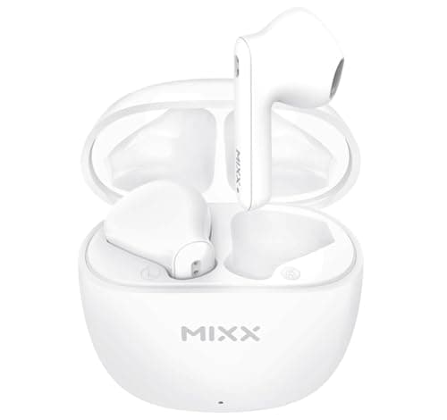 Image of Mixx Audio Mixx StreamBuds Air 5 Pods True Wireless Earbuds, With Charging Case, Bluetooth 5.3 in Ear Headphones, Handsfree, HiFi Stereo Bluetooth Earphones, Silicone Free, Touch Control