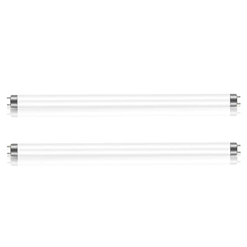Image of Liuyife 2 Pack 15W Fluorescent Tube, T8 Cool White 4000K, Size 450mm, G13 Base Low Energy Consumption Tube Light, Emergency Energy Saving Light, Suitable for Kitchen, Bathroom, Cabinet, Garage