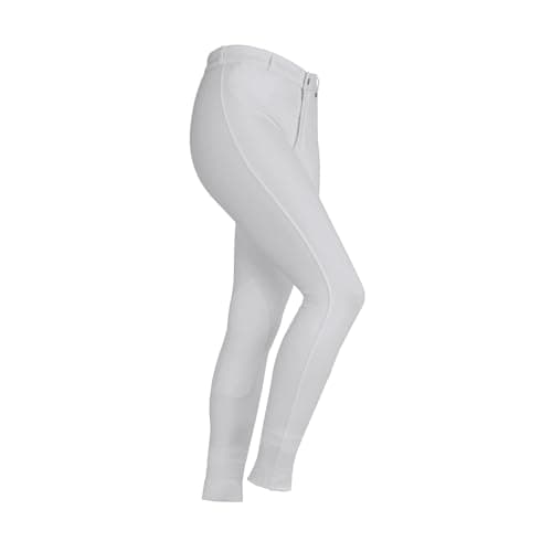 Image of Shires Maids Childrens SaddleHugger Jodhpurs - White 11-12 Years