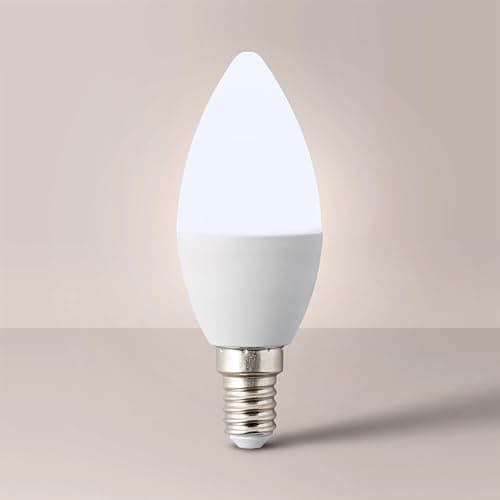 Image of MiniSun | 4W High Power LED SES E14 Frosted Opal Candle Bulbs | LED Bulbs, Home Décor & Improvement Essential | 3000K Warm White