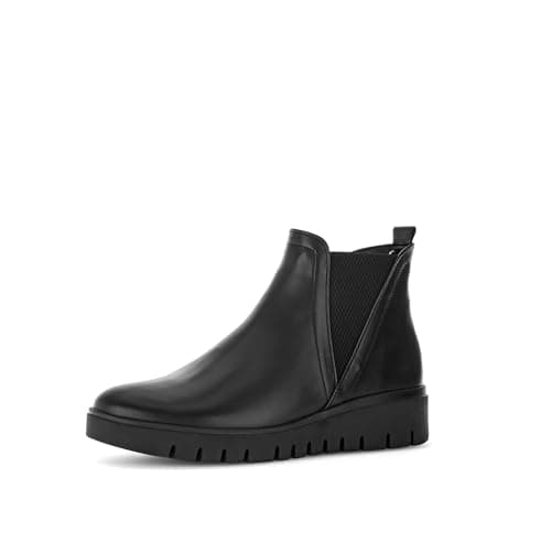 Image of Gabor Women's Chelsea Boots, Women's Ankle Boots, Comfortable Extra Width (H), Black 57, 5 UK