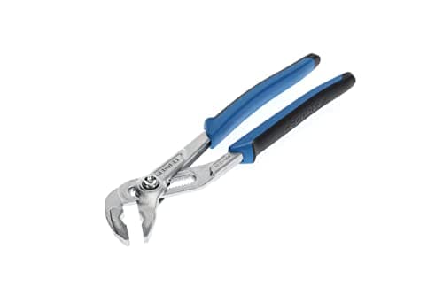 Image of GEDORE Water pump pliers, Clamping width to 38 mm, Pushbutton width setting, Finger protection, Flat, Chrome-plated, 142 10 JC