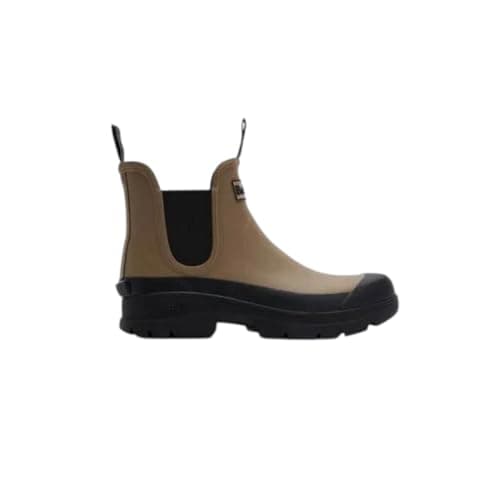 Image of Barbour Men's Nimbus Chelsea Welly Rain Boot, Militry Brown, 8 UK