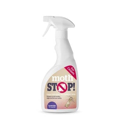 Image of Lakeland Moth Stop Carpet Moth Killer & Freshener Spray 500ml – Effective For 3 Months Covers 25m²