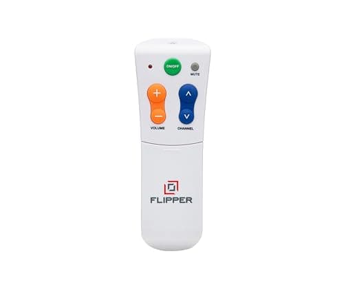 Image of Flipper Big Button Universal TV Remote for Seniors, Dementia - TVs and Cable Set Top Boxes (STBs) - Favorites, IR (infrared) Devices Like Sky, Virgin, Samsung, LG, Vizio, [Does not Work Streaming]