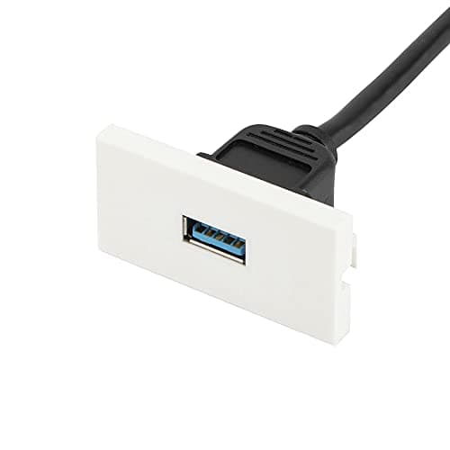 Image of Computer Spares USB 3.0 Euro AV Module for Faceplate. 25mm x 50mm. USB 3.0 Type A Female to Type A Female. 20cm Lead