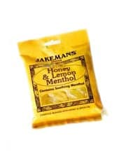 Image of Jakemans Honey & Lemon Menthol Lozenges 100g