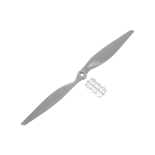 Image of sourcing map 13x6.5 Inch Propeller RC Propellers 2-Vane Blades Props Gray with Adapter Rings for RC Airplane Aircraft Prop Replacement