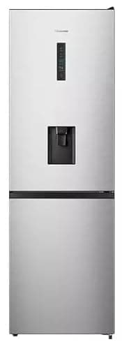 Image of Hisense 60/40 Split 60cm Wide Total No Frost Fridge Freezer with Water Dispenser - Stainless Steel, RB395N4WCE