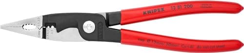 Image of KNIPEX Pliers for Electrical Installation with Plastic Coating 200 mm, 13 81 200