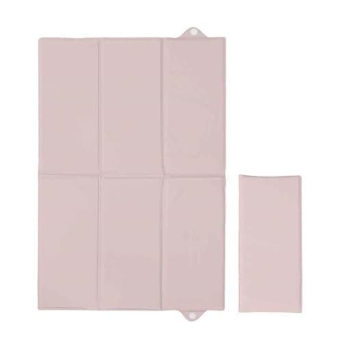 Image of Portable Foldable Baby Travel Changing Mat | Soft, Waterproof, Compact Diaper/Nappy Changer | 40x60 cm (Pink)