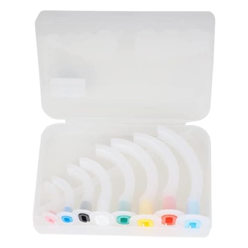 Image of Guedel Pattern Airways Set, Pack of 8 Sizes, Oropharyngeal Airway Kit, Color Coded Medical Airway Set for Emergency, Medical & First Aid Use