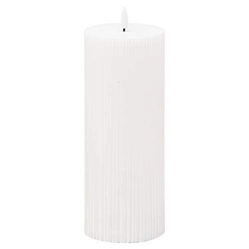 Image of Hill 1975 Luxe Collection Natural Glow 3.5X9 Texture Ribbed Led Candle