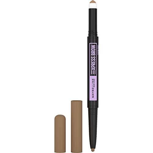 Image of Maybelline Express Brow Duo Eyebrow Filling, Natural Looking 2-In-1 Pencil Pen + Filling Powder Dark Blonde