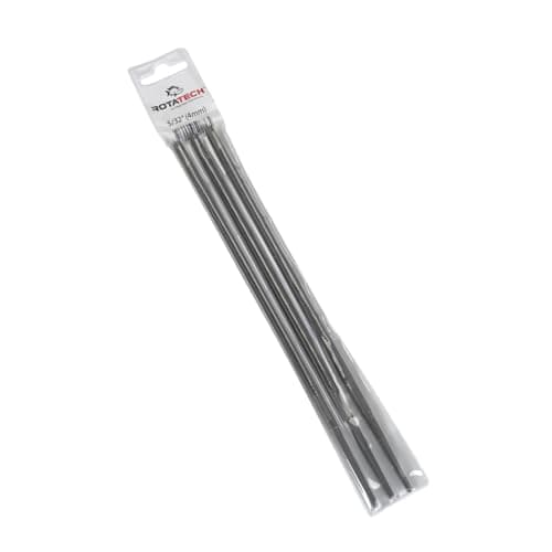 Image of Rotatech 5/32" (4mm) Pack of 3 Chainsaw Files to Sharpen Chains 3/8" Low Profile Chains. Compatible with Stihl, Husqvarna, Bosch, Oregon, ALM, B&Q, Timberpro, Ryobi, McCulloch, Makita, Florabest