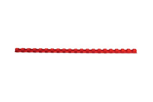 Image of GBC CombBind Binding Combs, 6 mm, 25 Sheet Capacity, A4, 21 Ring, Red, Pack of 100, 4028213