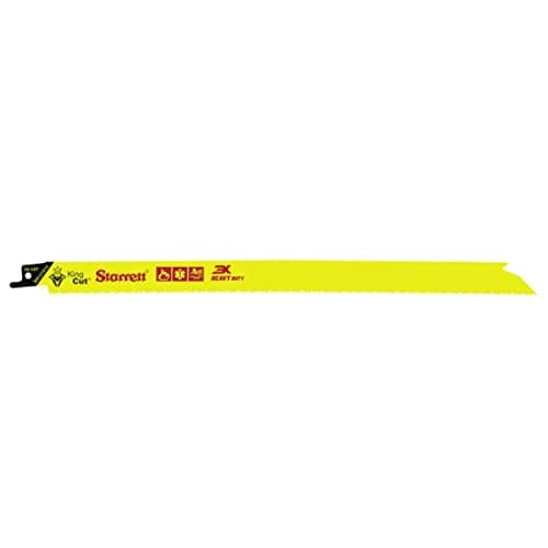 Image of Starrett Bi-Metal King Cut Heavy Duty Reciprocating Saw Blade 300mm (12-inch) - Pack of 5