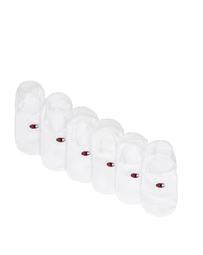 Image of Champion Basics-Core 6PP Footie Calze Socks, White, 2.5-5