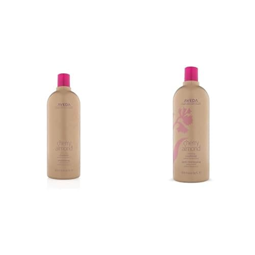 Image of Aveda Cherry Almond Softening Shampoo & Conditioner Duo for Normal to Dry Hair | with Coconut Oil & Shea Butter | Silicone Free | Litre Size