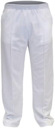 Image of New Model UK Mens Bowling Trouser Elasticated Waist Cricket Golf Trousers (S to XXL) Leg Inside 27'' 29'' 31'' (M) White