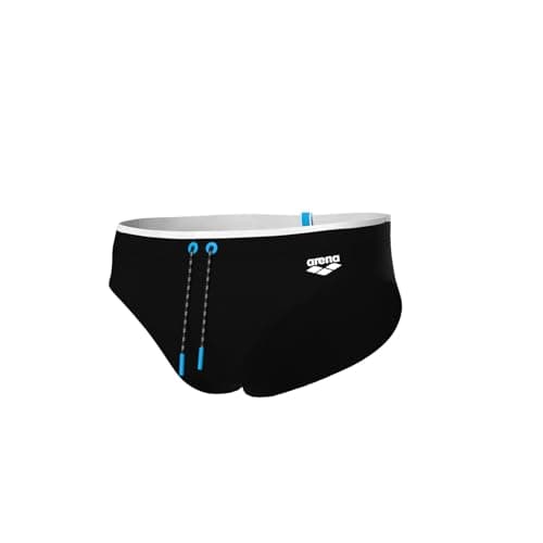 Image of ARENA Men's Solid Beach Swim Briefs Black-White