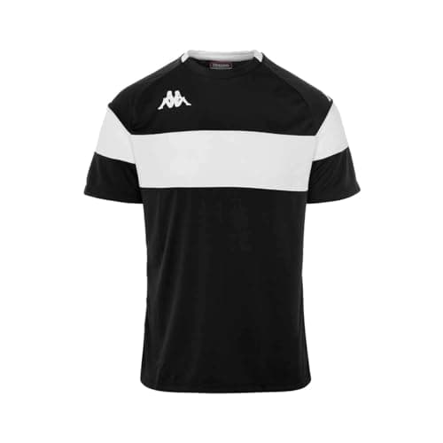 Image of Kappa DARETO, T-Shirt, Black/White