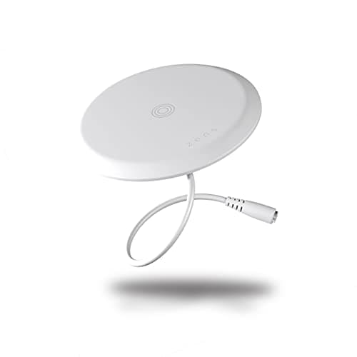 Image of Zens Built-In Wireless Charger, 15W Wireless Charger for iPhone, AirPods, Android, Qi compatible devices, Includes 20W Power Adapter (EU, UK, US) and 2M Integrated Cable, White