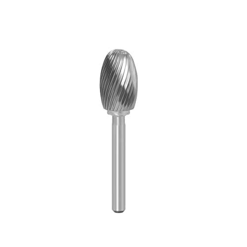 Image of MACHSWON Carbide Die Grinder Bits Grinding Head Diameter 16mm,1/4" Shank Single Cut Tungsten Steel Rotary Burr Carving Tools for Woodworking Grinding,Metal Polishing,Engraving E1625M06