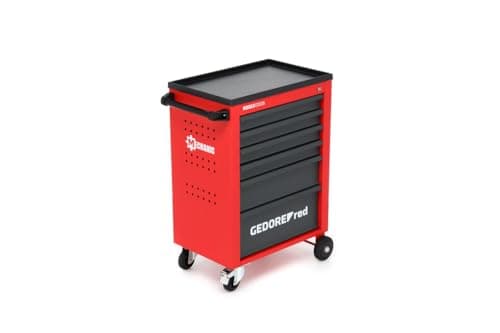 Image of Gedore Red MECHANIC Workshop Trolley, 6 Drawer Tool Trolley, Sheet Steel, Lockable, R20150006
