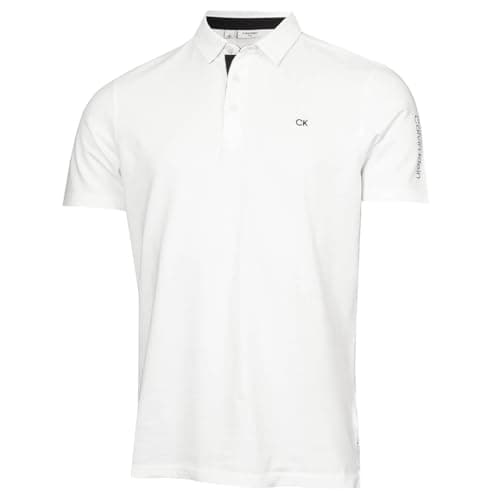 Image of Calvin Klein Mens Uni Golf Polo Shirt - White - S
