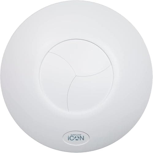 Image of Airflow iCON 30 Extractor Fan 33l/s - 100mm Duct - Energy Saving 10.7W, Silent Iris Shutter, Optional Humidity, PIR & Timer Modules Sold Separately | Requires 160mm Hole | 3-Year Warranty