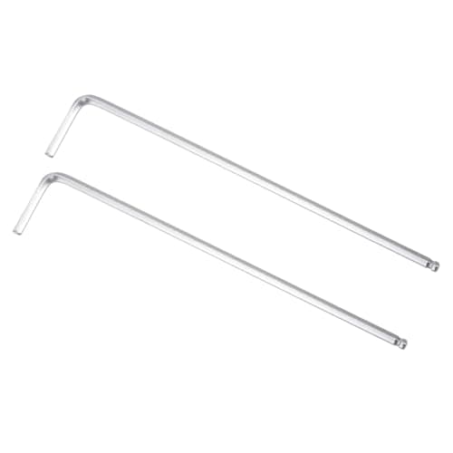 Image of TOP-VIGOR 2Pcs 1/8" Ball End Hex Key Wrench, L Shaped Long Arm Allen Key for Household DIY, Professional Machine Repairing, CR-V