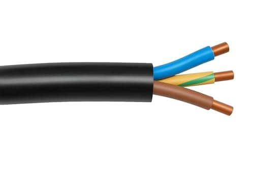 Image of 4.0mm² 3 Core Hi-Tuff NYY-J Cable – Outdoor & External Electrical Cable – Black Sheath – Cut Lengths Available (25)