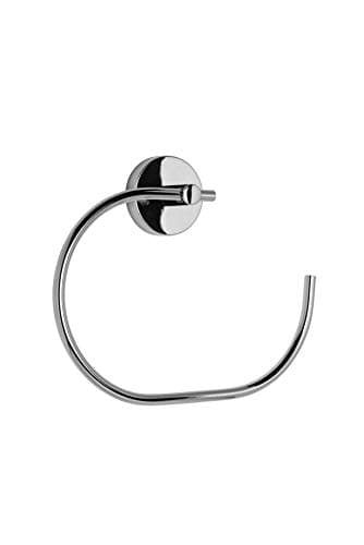 Image of Croydex QM411541 Flexi-Fix Pendle Towel Ring, Chrome, 170 x 200 x 42mm, Silver