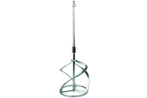 Image of Toolty Assembled Professional Mixing Paddle 135 x 600mm - M14 Thread - Painted Steel, Mixer, Whisk, Stirrer - Positive 3-Blade - for Plaster, Gypsum, Adheives, Concrete, Cement, Glue, Paint, DIY