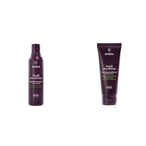 Image of Aveda Invati Ultra Advanced Exfoliating Shampoo & Thickening Conditioner Light Duo | for Fine to Medium Thinning Hair Types | Normal to Oily Scalp | Part of 4-Step System | 198ml