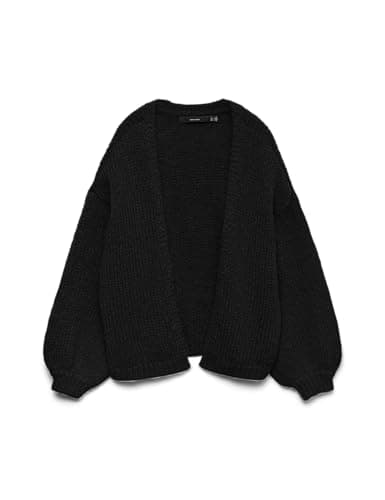 Image of Vero Moda Womens Vmmaybe Ls Open Cardigan Noos, Black, XL UK
