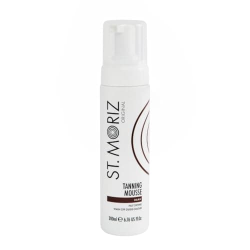 Image of St Moriz Original Instant Tanning Mousse in Dark | Fast Drying Vegan Fake Tan Mousse | Instant Wash Off Guide Colour for a Deep Bronze Glow | Dermatologically Tested | Cruelty Free | 200ml