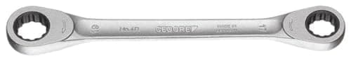 Image of Gedore 4R-10X13 10 x 13 mm Double Ring Ratchet Spanner - Silver