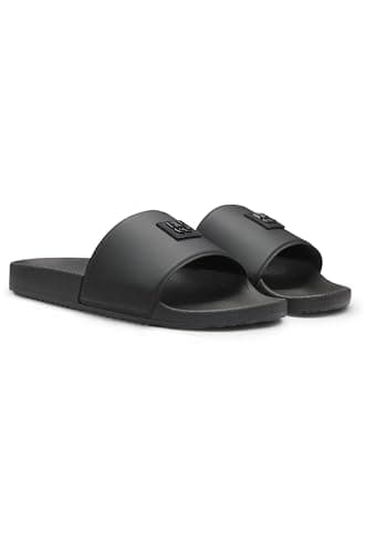 Image of HUGO Men's TimeIn phhw 10272647 01 Slide Sandals, black, 9.5 UK