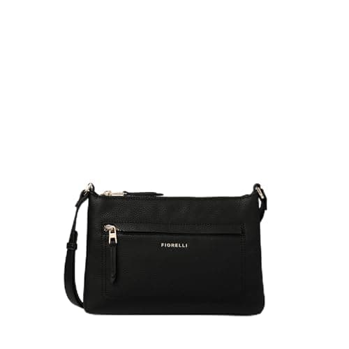 Image of Fiorelli Women's Eden Crossbody Bag, Stylish Handbag with Adjustable Strap & Pockets, Black, One Size