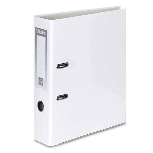 Image of OFFICE CENTRE 1x White A4 Large 75mm Lever Arch File Folder Metal Edge Strengthened Stationery Document Archive Paper Storage Office School Home Easy Filing System 15 Colour Coding Wide Spine