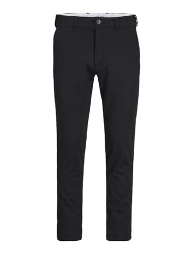 Image of JACK & JONES Male Plus Size Chinos Marco Cooper, Black, 42 W/34 L