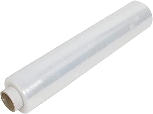 Image of Straame Heavy Duty Strong Pallet Wrap Cling Film Packaging for Industrial, House Moving, Packing, Furniture Wrapping, Storage - Tear Resistant - Water & Moisture Proof 400mm x 250m (Clear, 1 Roll)