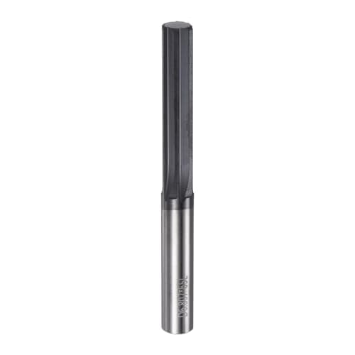 Image of sourcing map Carbide Chucking Reamer 0.268"(6.8mm) Dia Straight Flute Straight Shank Machine Reamer Tool for Metal and Lathes CNC Machining Centers, Black